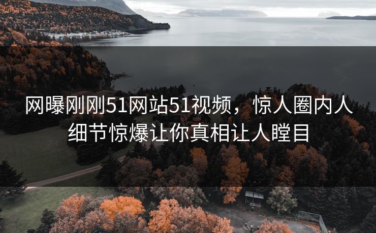 网曝刚刚51网站51视频，惊人圈内人细节惊爆让你真相让人瞠目