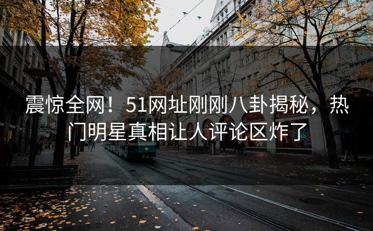 震惊全网！51网址刚刚八卦揭秘，热门明星真相让人评论区炸了